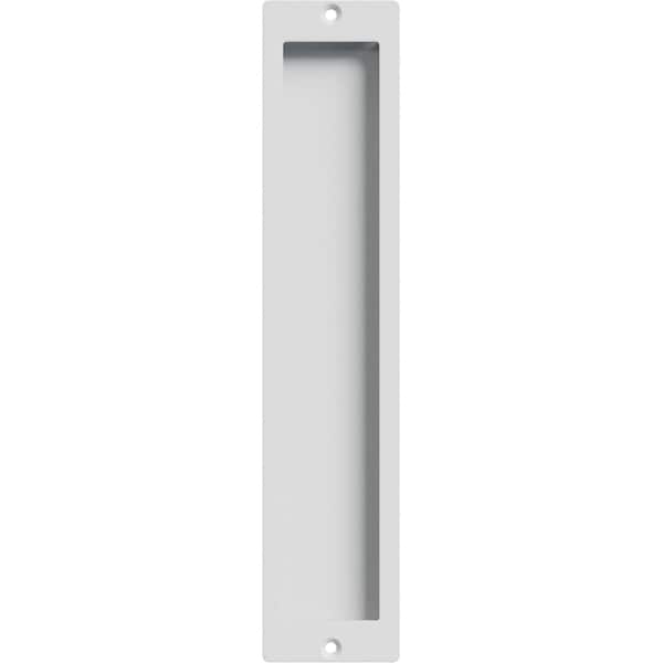 Ekena Millwork Premium 12" Flush Pull For Barn Doors 3/4" Thick or Greater, Rocket White GB6001FP12RW - main